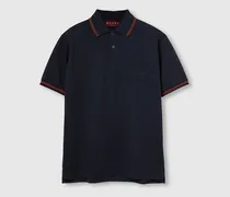 Poloshirt aus Stretch-Baumwolle Mit Stickerei, Größe