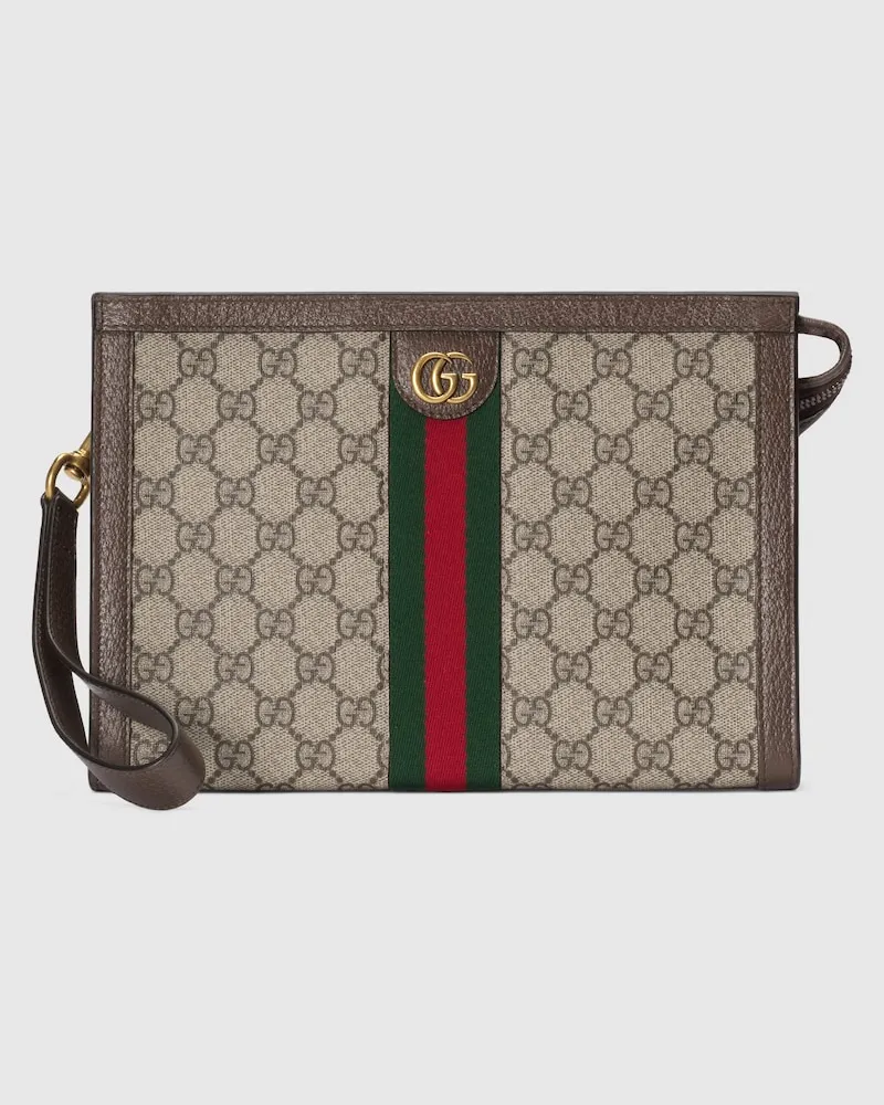 Gucci Pochette Ophidia Moyenne Format Beige