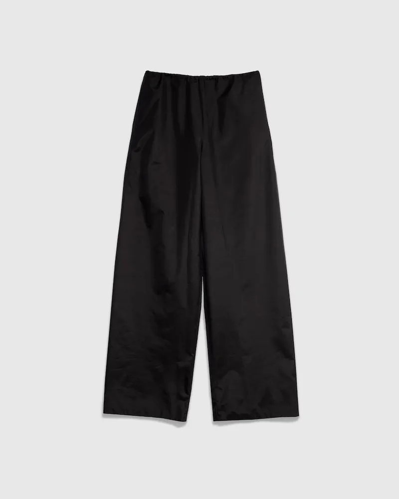 Gucci Technische Hose aus Seidenpopeline, Größe Schwarz