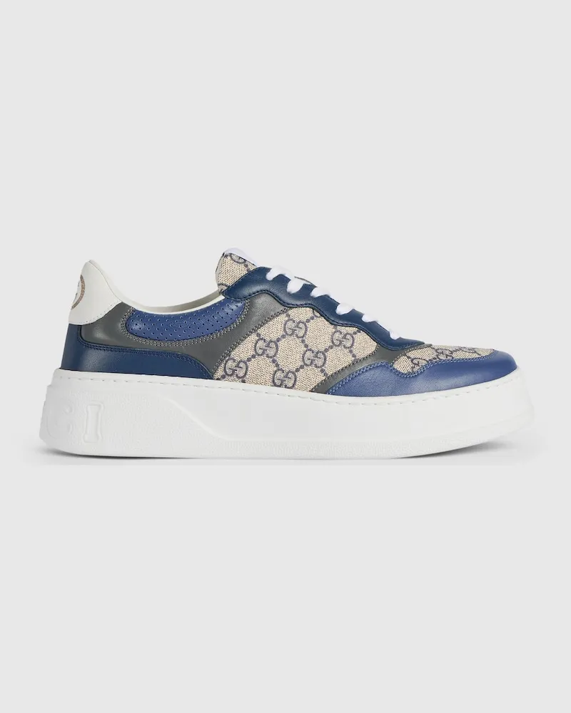 Gucci Klobiger Herrensneaker mit GG Blau