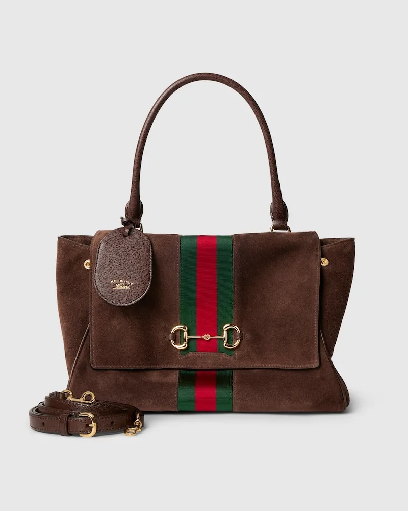 Gucci Mittelgroße Paparazzo Henkeltasche Braun