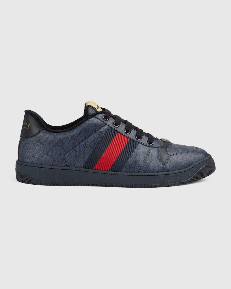 Gucci Screener Herrensneaker Mit GG, Größe Blau