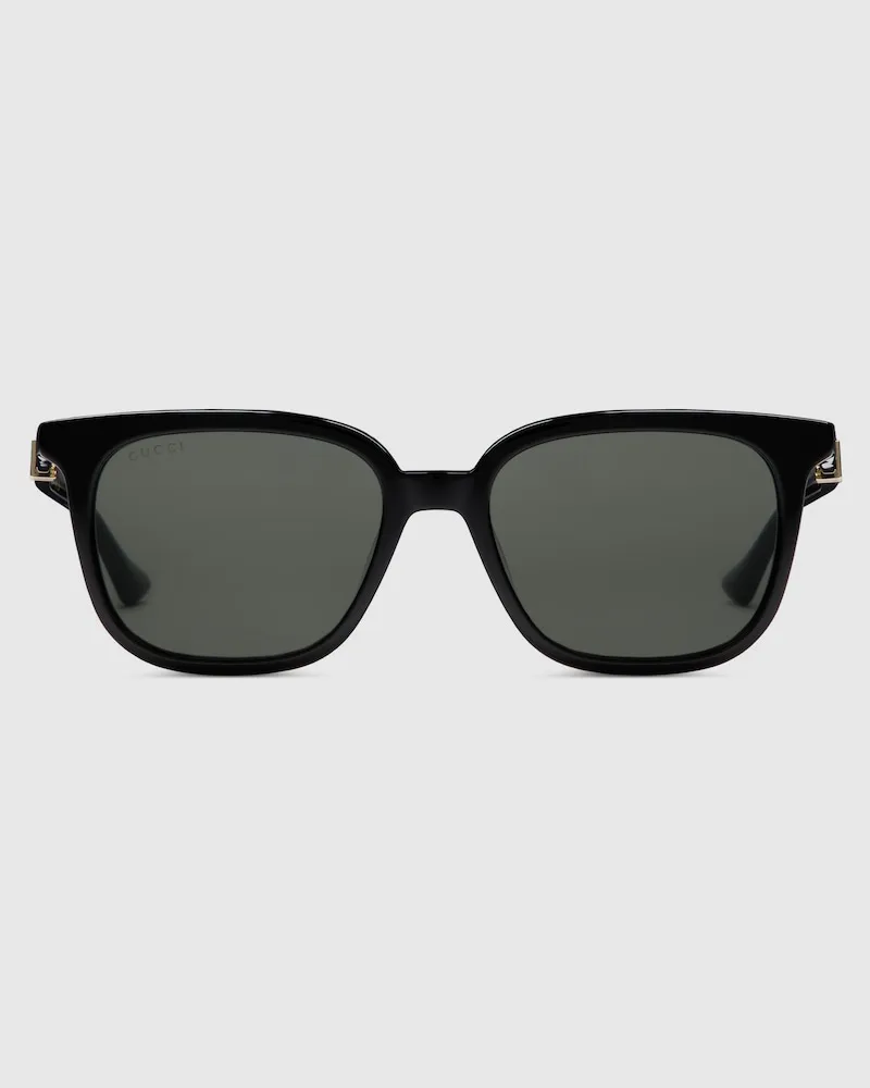 Gucci Sonnenbrille Mit Eckigem Rahmen Schwarz