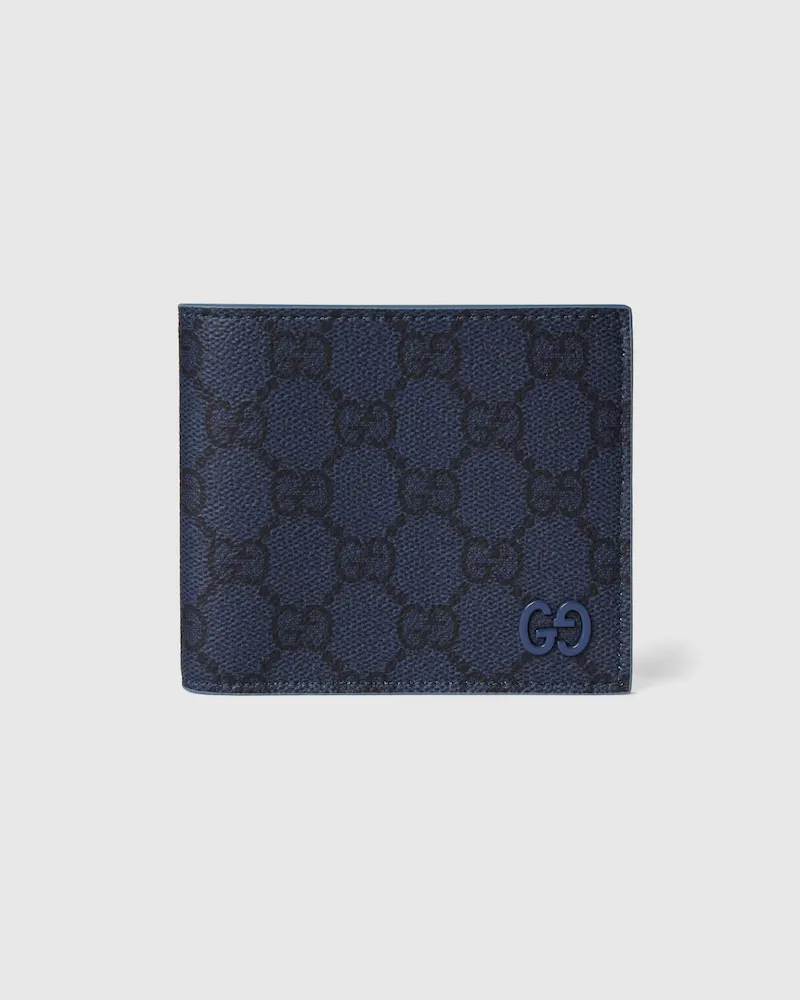 Gucci GG Faltbrieftasche Mit Blassblauer Innenseite Blau