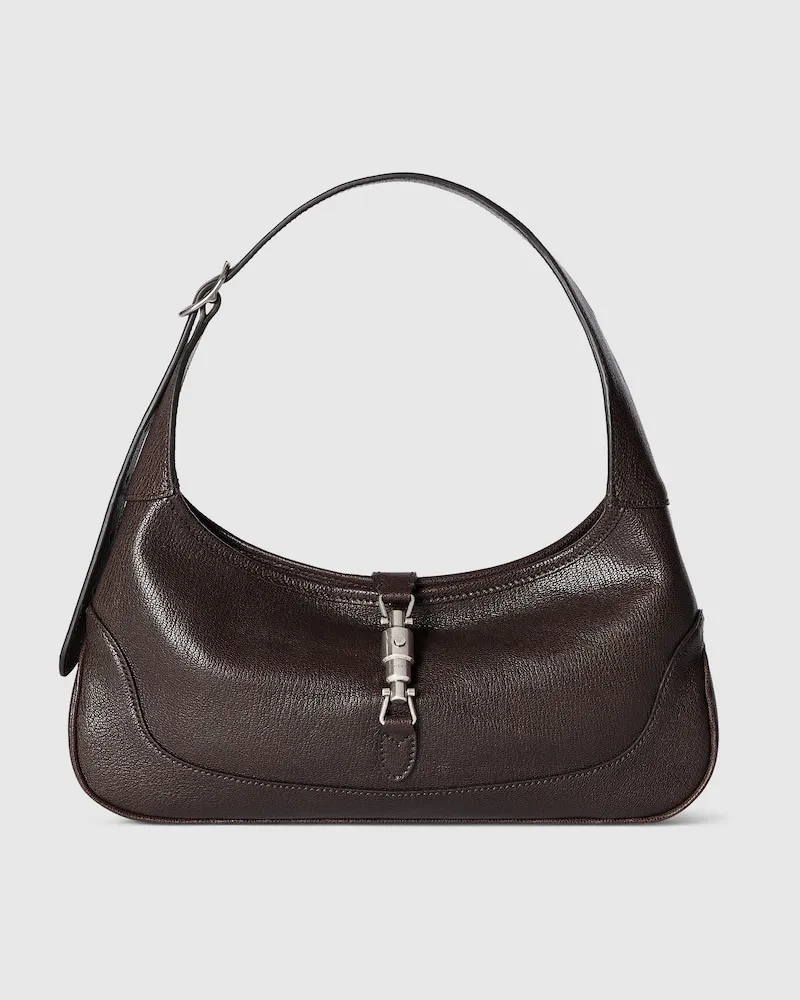Gucci Kleine Jackie Slim Schultertasche Braun