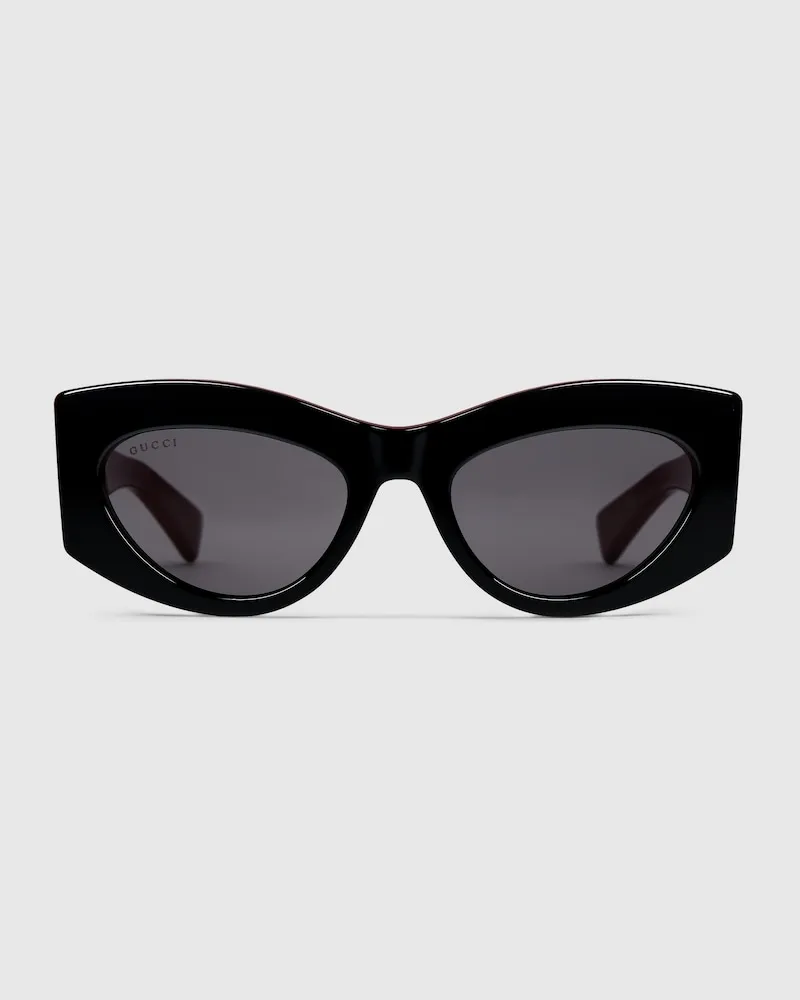 Gucci Sonnenbrille In Katzenaugenform Schwarz