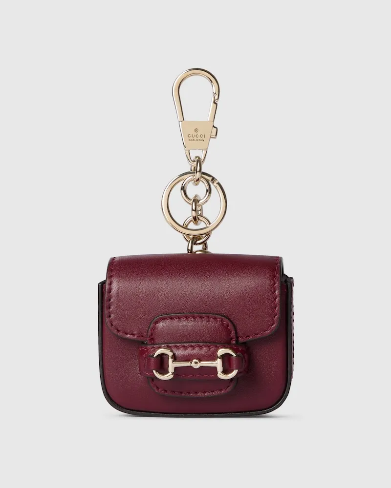 Gucci Schlüsselanhänger Mit Horsebit 1955 Bordeauxrot