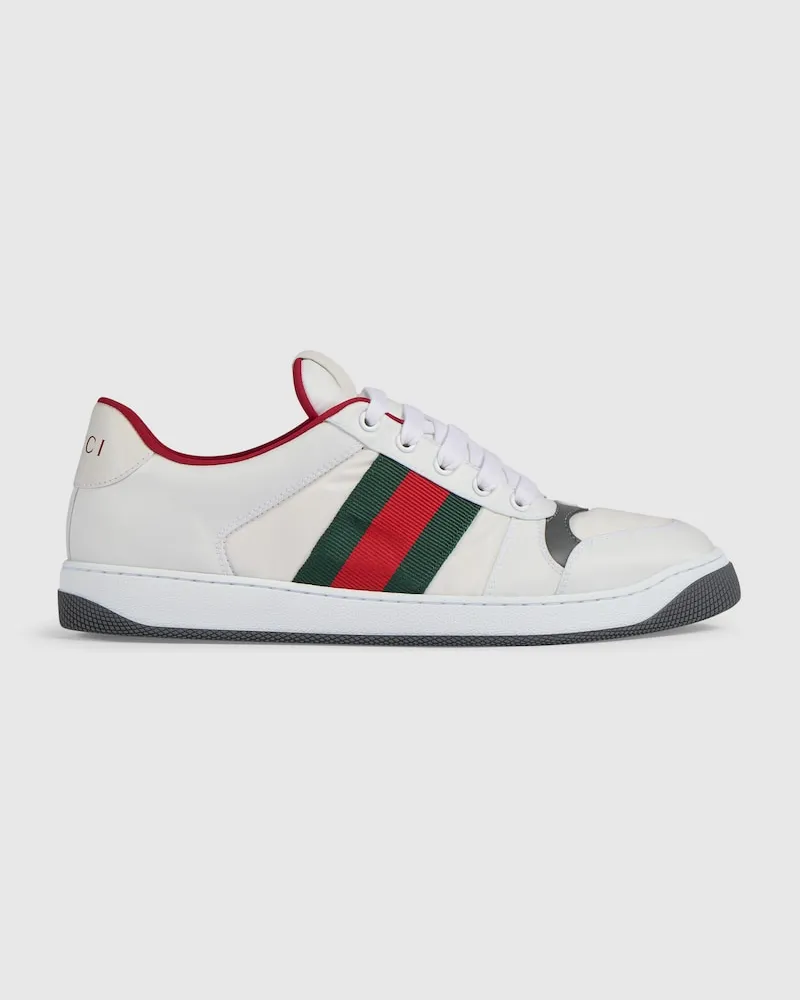 Gucci Screener Herrensneaker, Größe Weiß