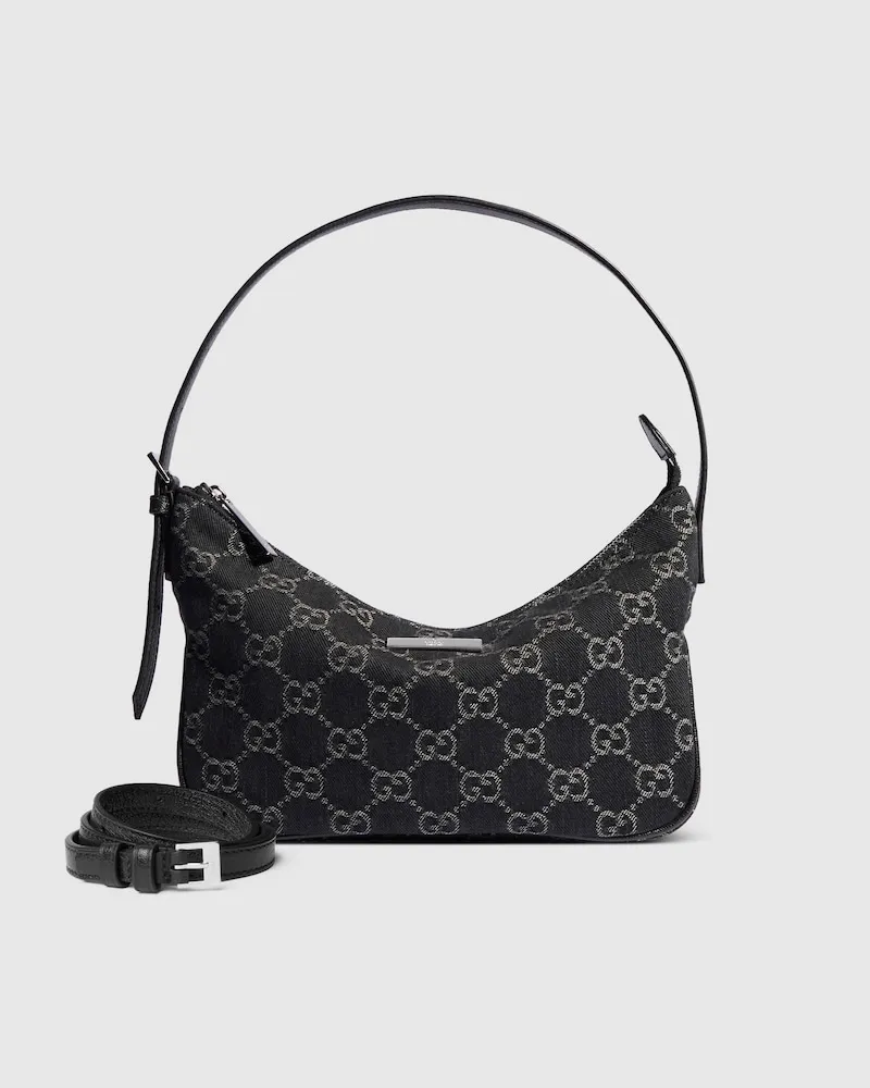 Gucci Kleine Lady Lunetta Schultertasche Schwarz