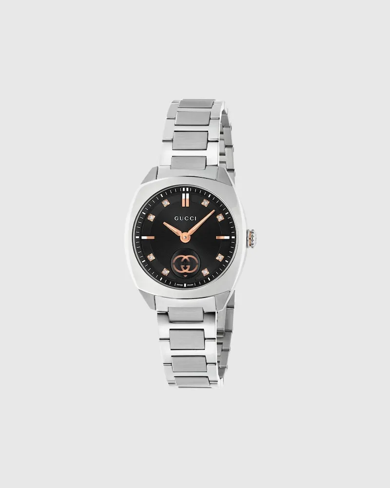 Gucci Interlocking Uhr, 29 mm Schwarz