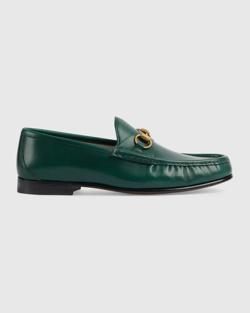 Gucci Horsebit 1953 Herrenloafer, Größe Grün