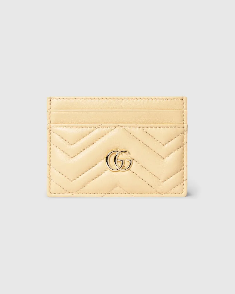 Gucci Kartenetui GG Marmont Gelb