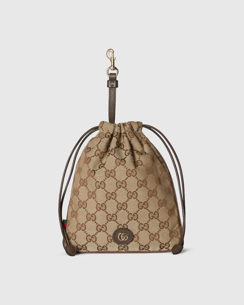 Gucci Minuet Pouch-Anhänger Beige