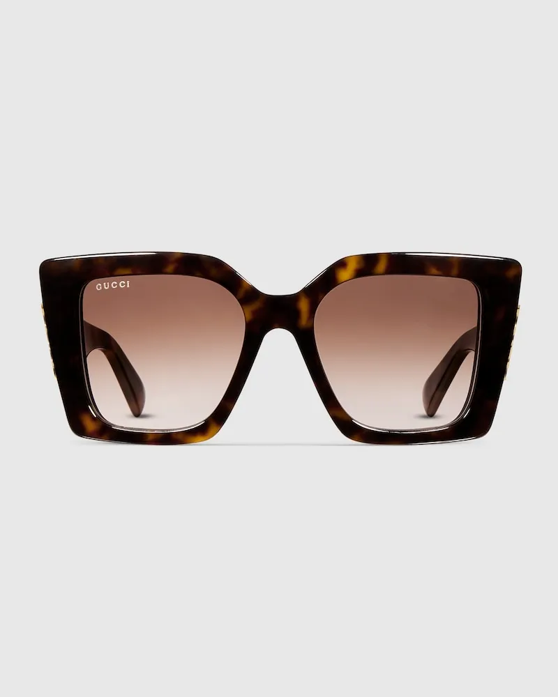 Gucci Sonnenbrille In Katzenaugenform Beige