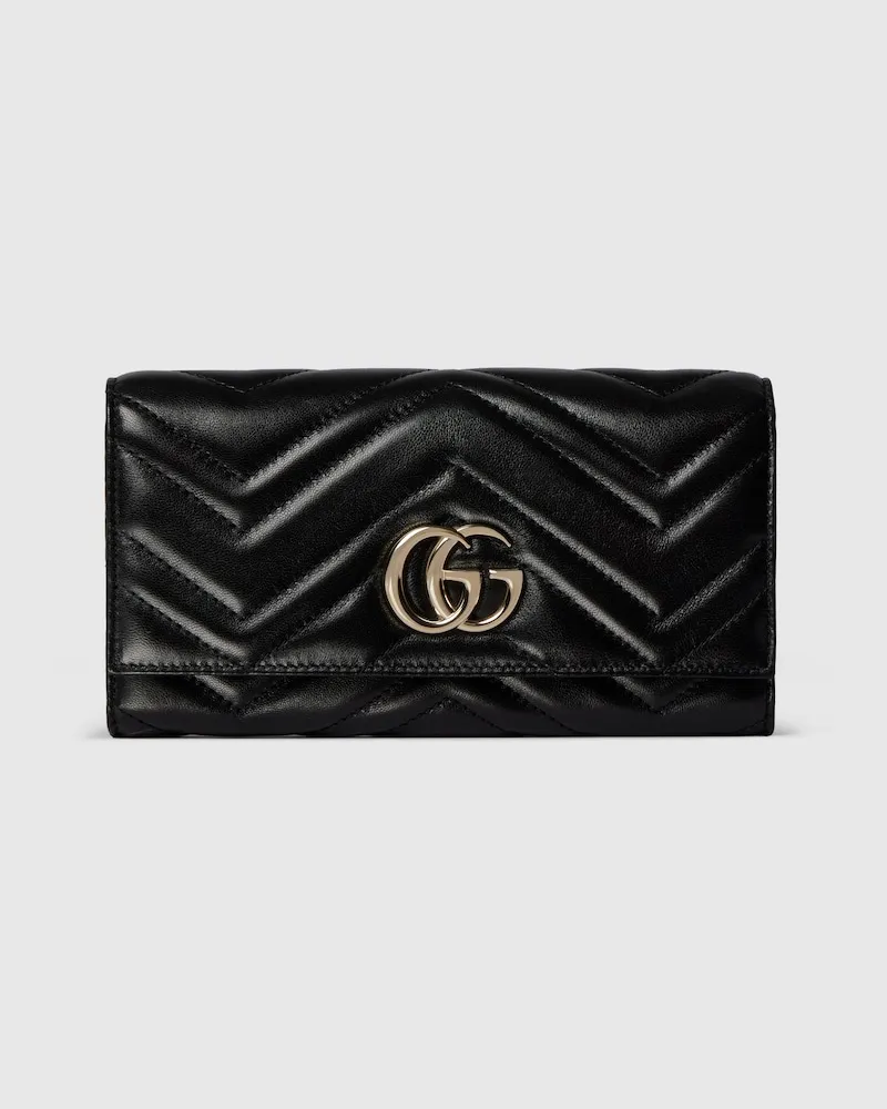 Gucci Portefeuille Long GG Marmont Noir