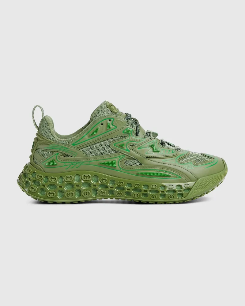 Gucci cub3d Herrensneaker, Größe Grün
