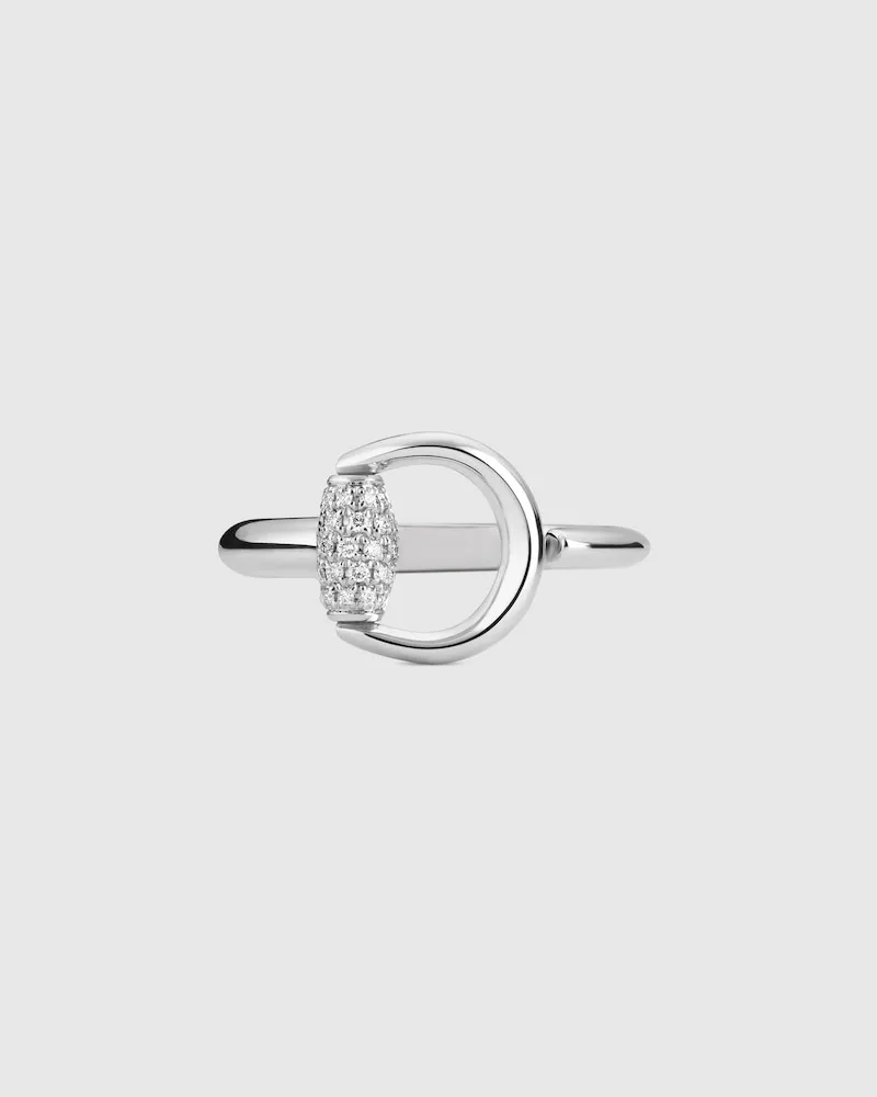 Gucci Horsebit Ring 18 Karat mit Diamanten Undefined