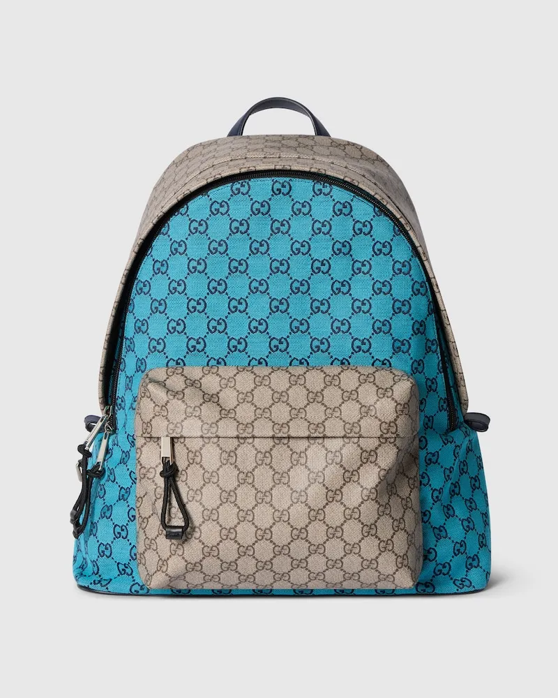 Gucci Mittelgroßer Match GG Rucksack Blau