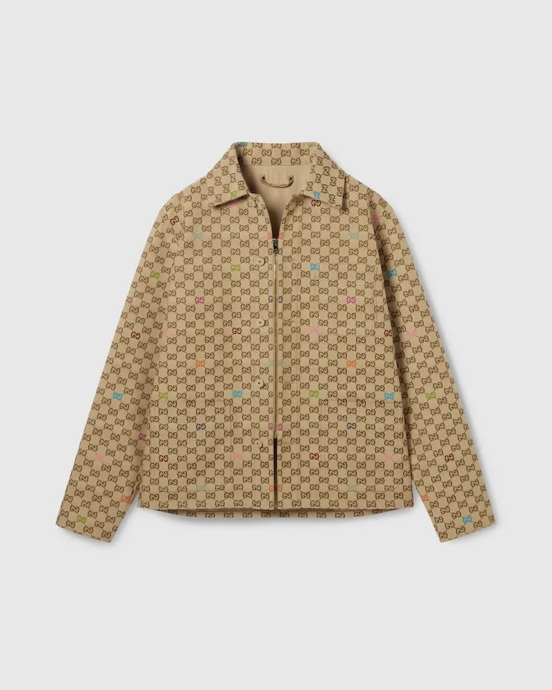 Gucci Jacke aus GG Canvas, Größe Beige