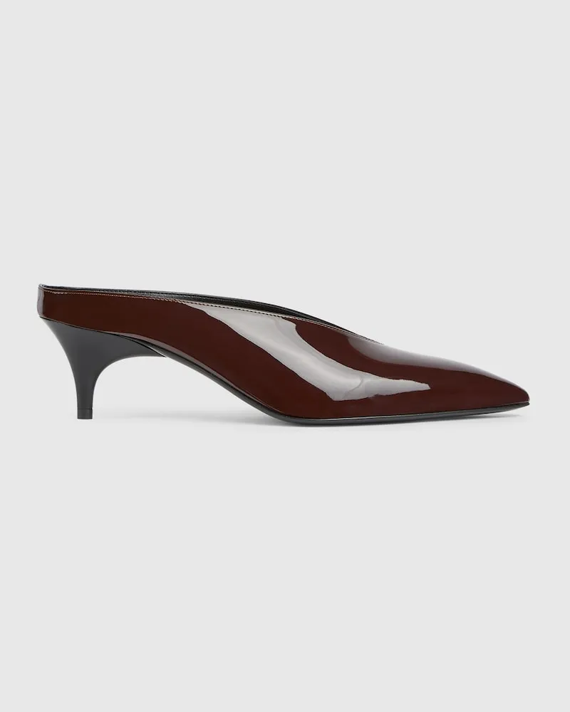 Gucci Damen-Mules Mit Absatz, Größe Braun