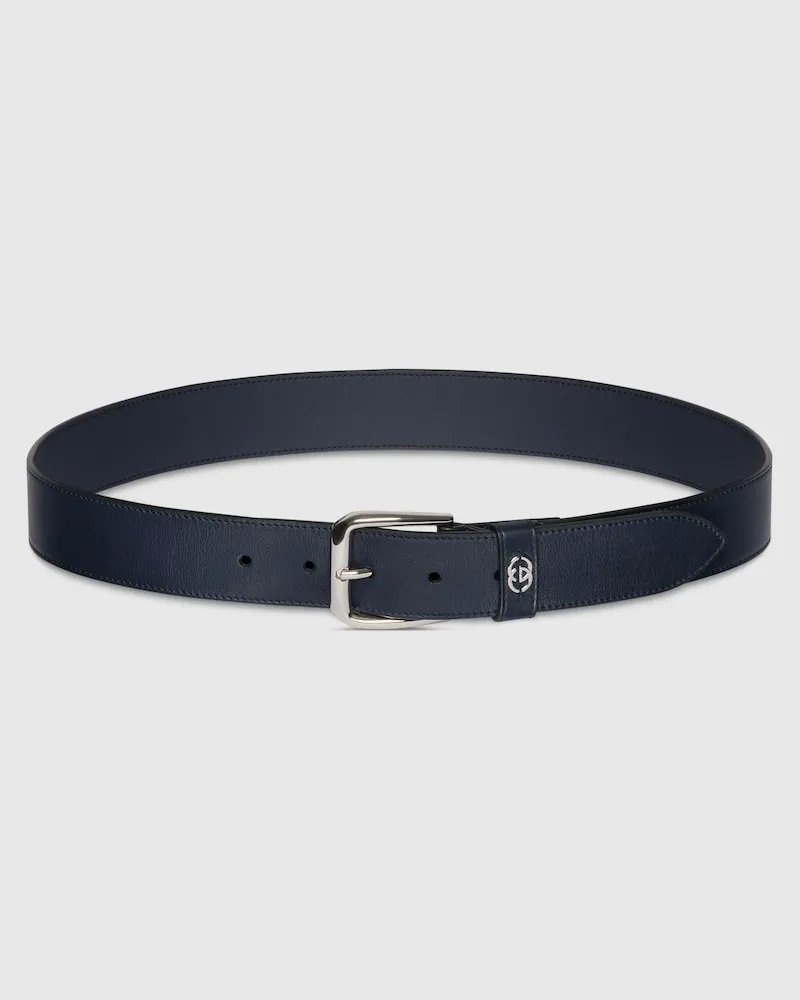 Gucci Gürtel Mit GG Detail, Größe 95 Blau