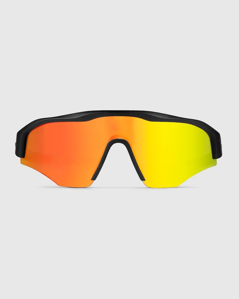 Gucci Sonnenbrille In Maskenform Schwarz