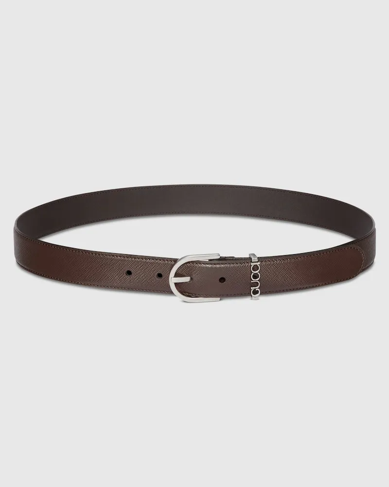 Gucci Gürtel Mit Steigbügelschnalle, Größe 95 Braun