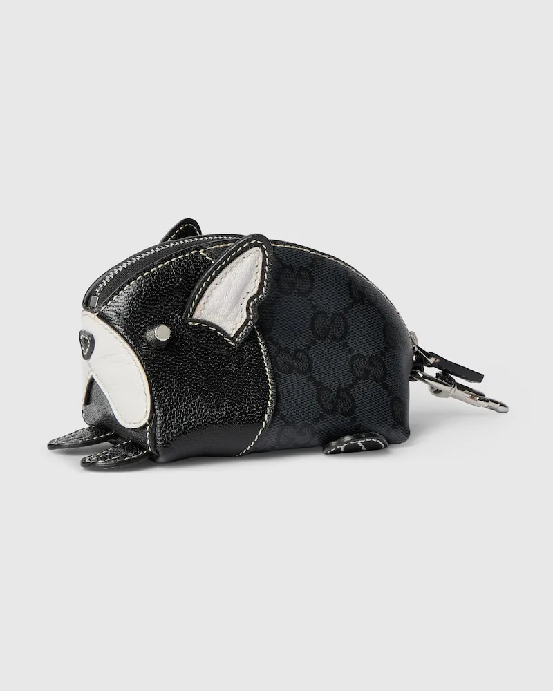 Gucci Hunde-Form Münzetui Schwarz