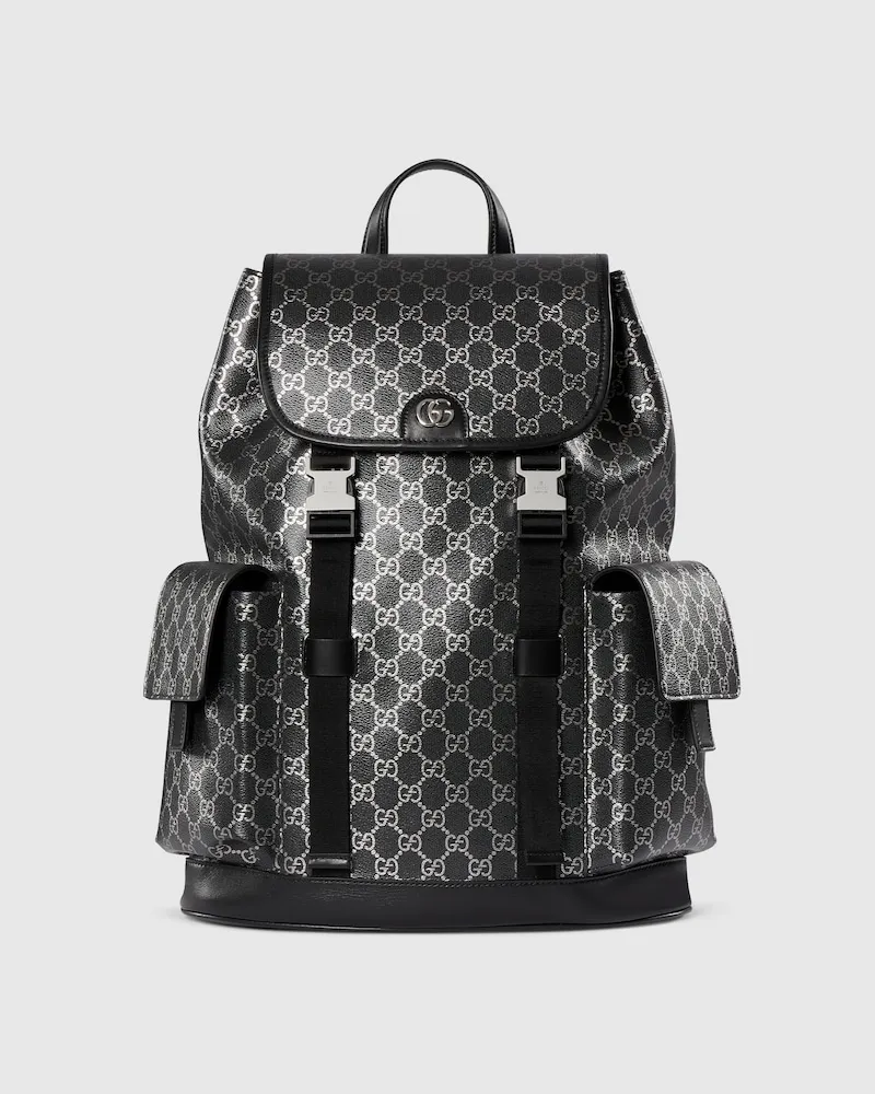 Gucci Großer GG Rucksack Schwarz