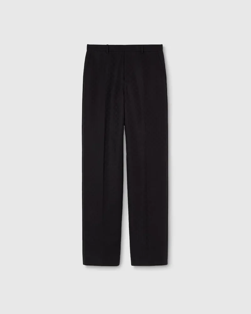 Gucci Hose aus GG Baumwollcanvas, Größe Schwarz