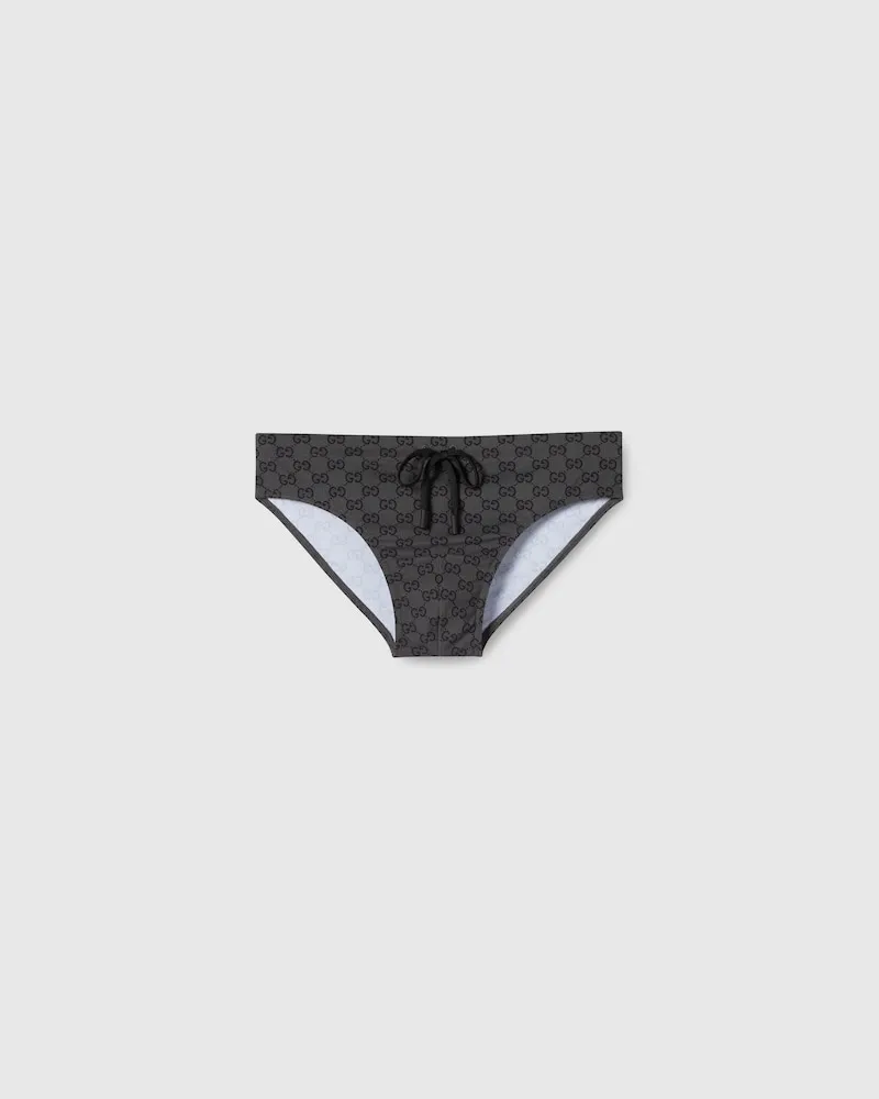 Gucci Badehose aus GG Elastan, Größe Schwarz