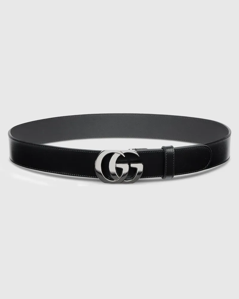 Gucci Cut GG Marmont Gürtel Schwarz
