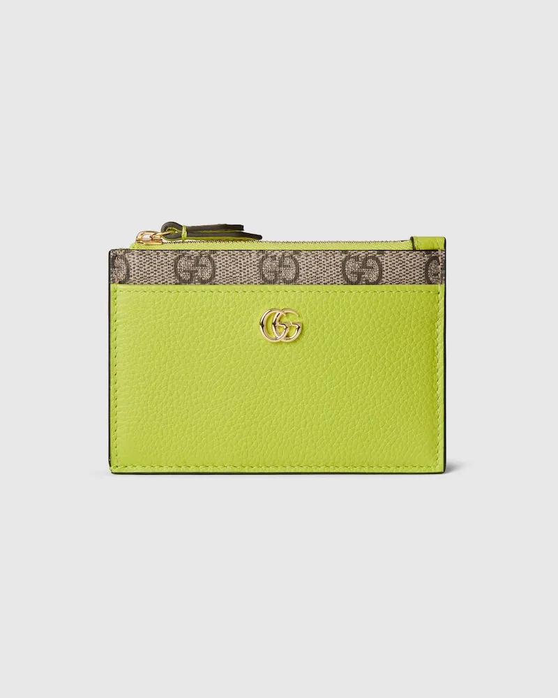 Gucci GG Marmont Schlüsseltäschchen Mit Reißverschluss Grün