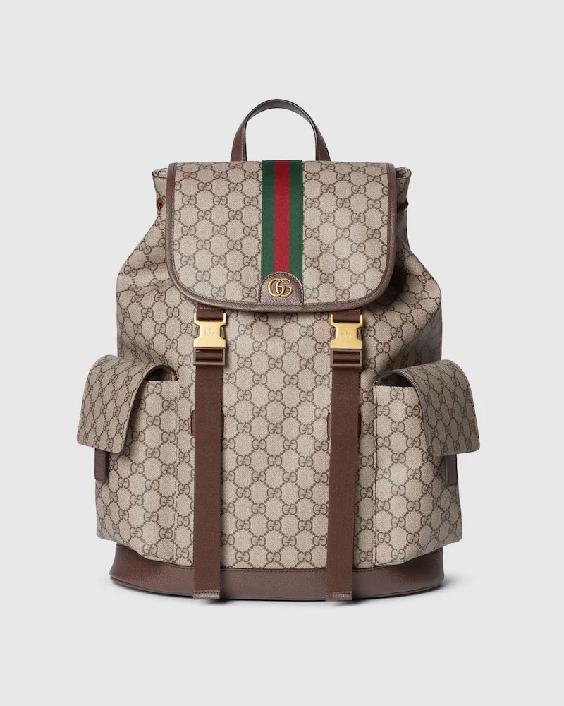 Gucci Großer Ophidia Rucksack Beige