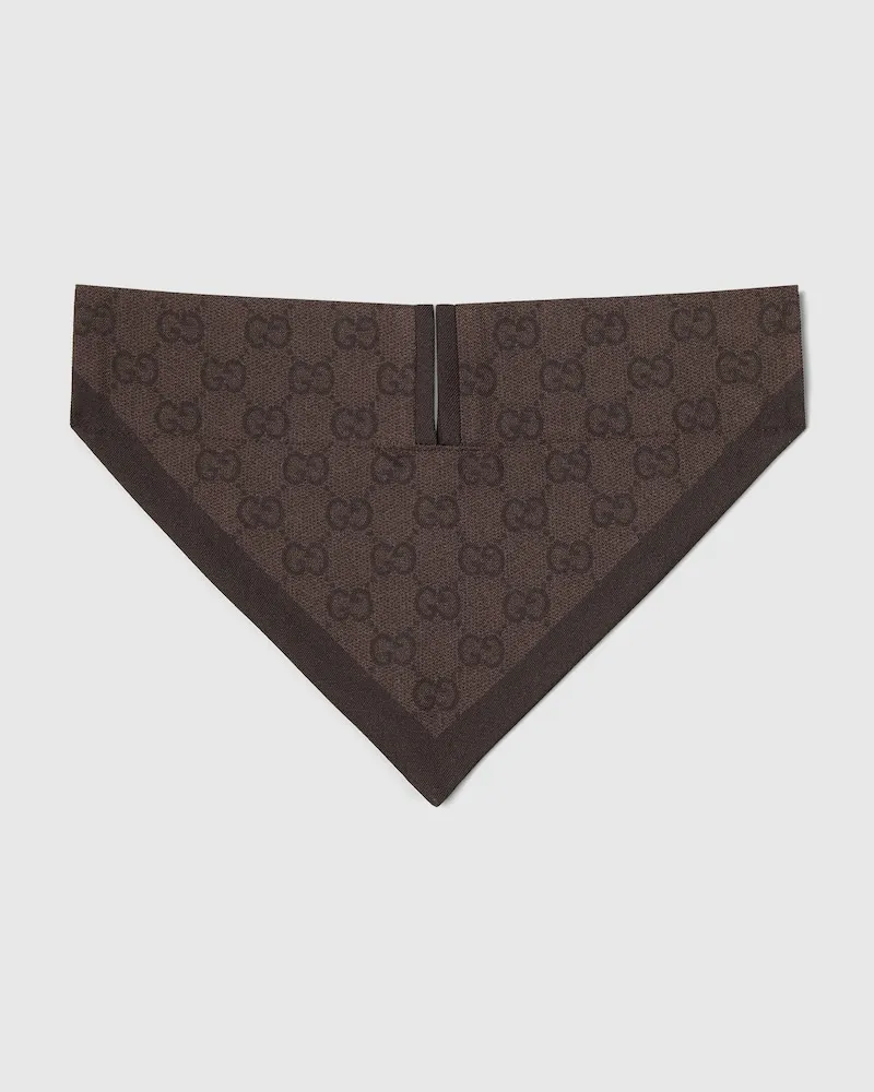 Gucci Großes/extra-großes Haustier-Bandana, Größe Beige