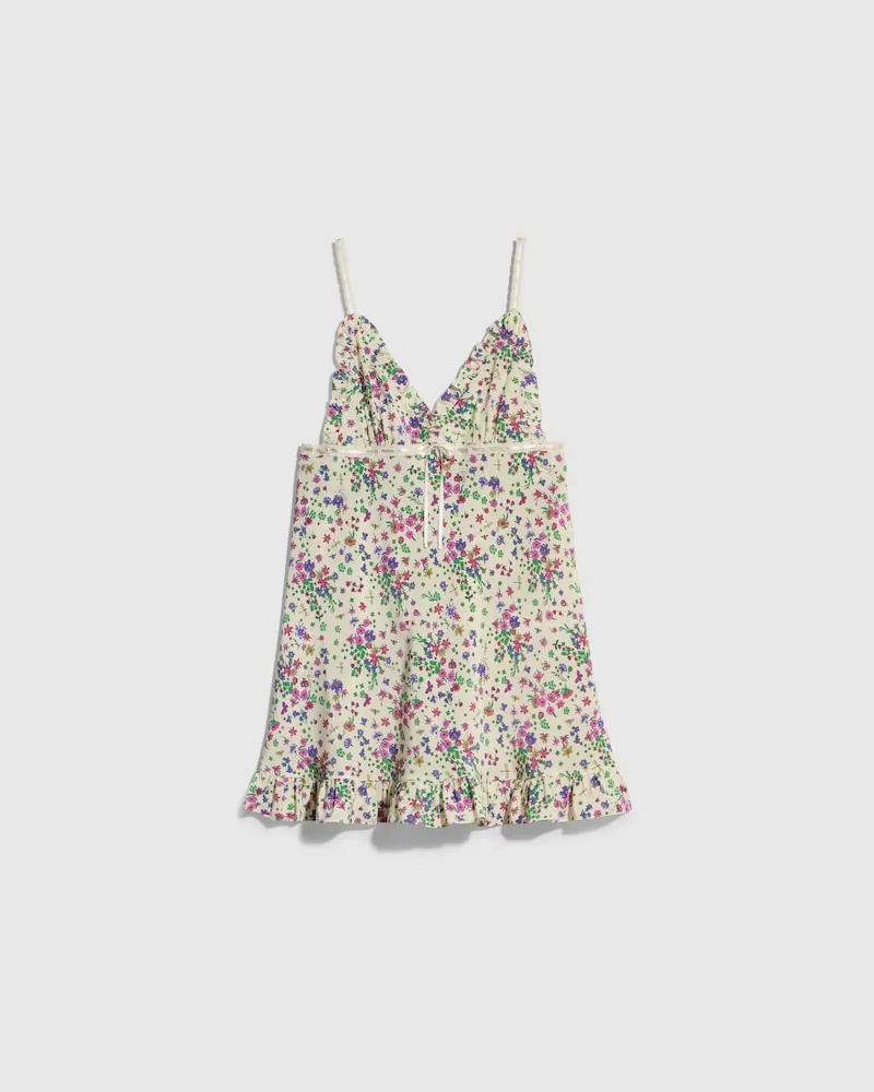 Gucci Kleid aus Seide mit Print, Größe Weiß
