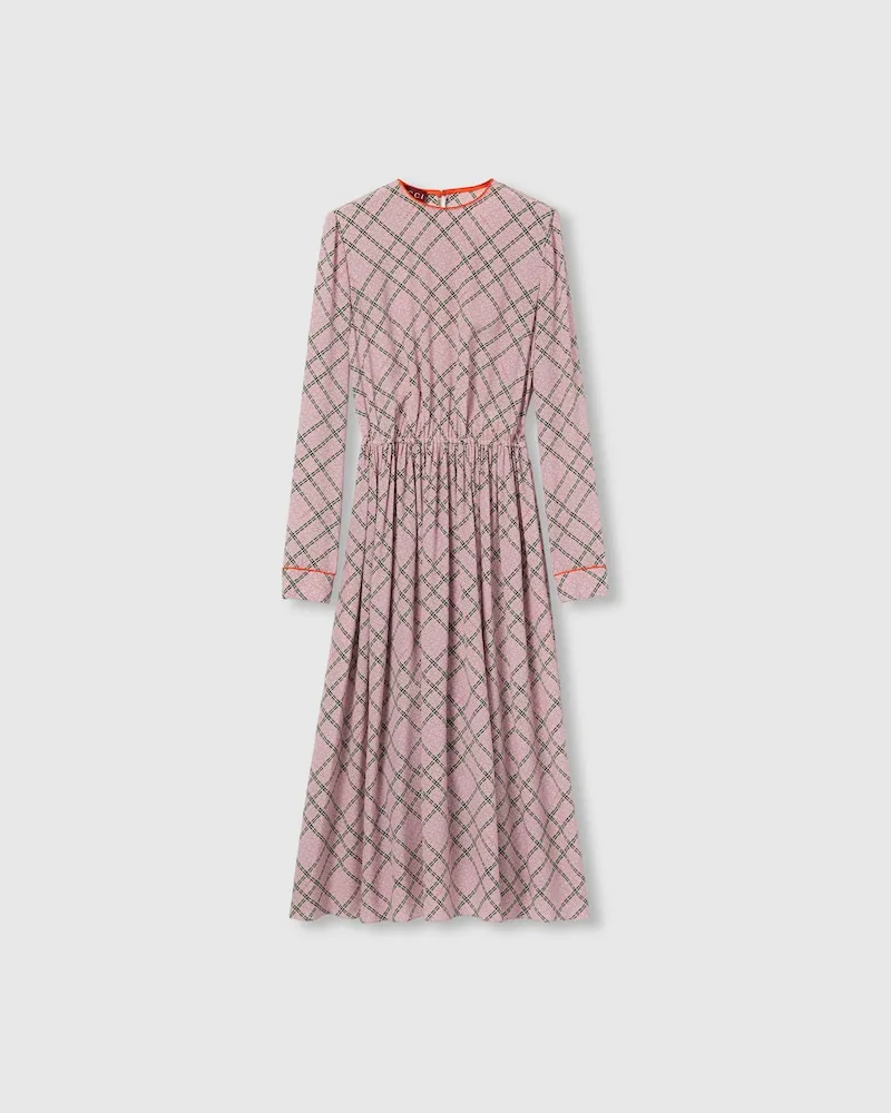 Gucci Kleid aus Seide Mit Print, Größe Pink
