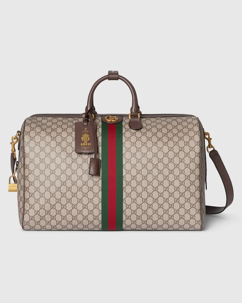 Gucci Große Savoy Reisetasche Beige