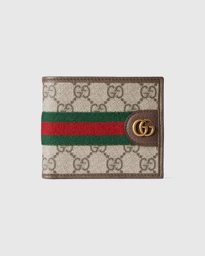 Gucci Ophidia Faltbrieftasche Beige