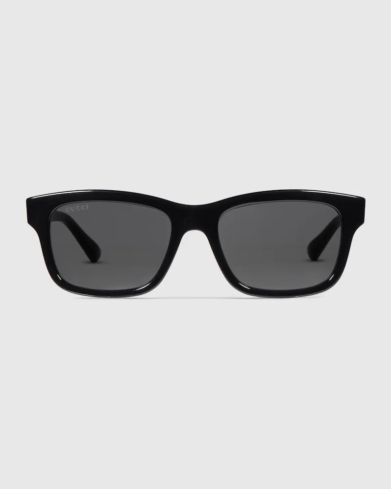 Gucci Sonnenbrille mit Rechteckigem Rahmen Schwarz