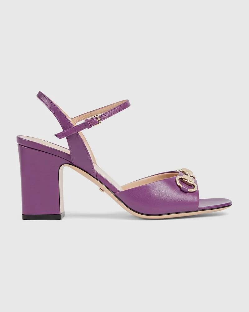 Gucci Damensandale mit Horsebit Pink