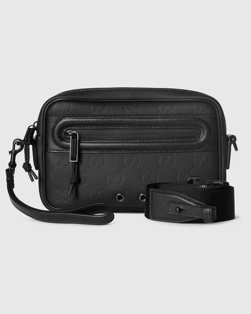 Gucci Kleine Edge Umhängetasche Schwarz