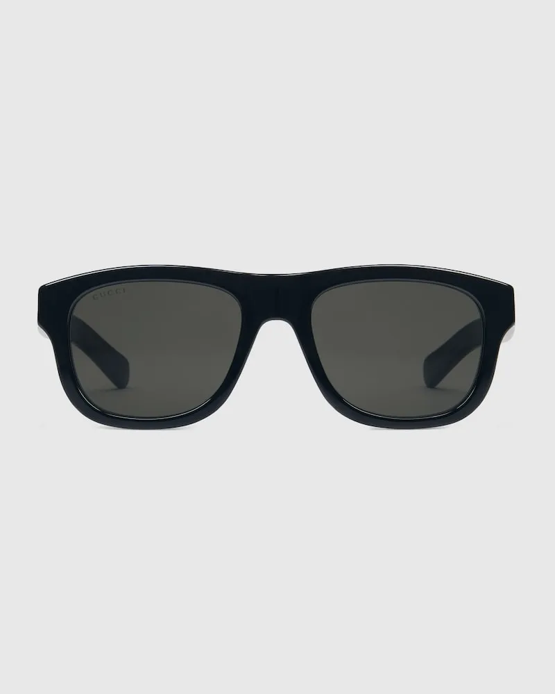 Gucci Sonnenbrille Mit Ovalem Rahmen Schwarz