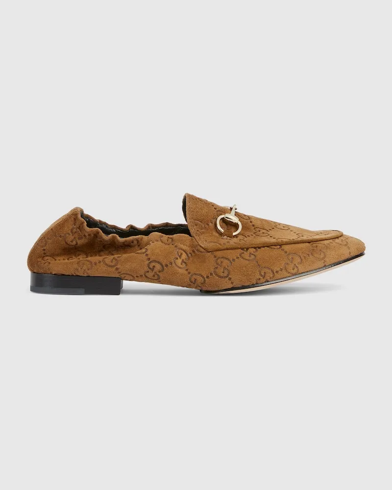 Gucci Jordaan Damenloafer, Größe Braun