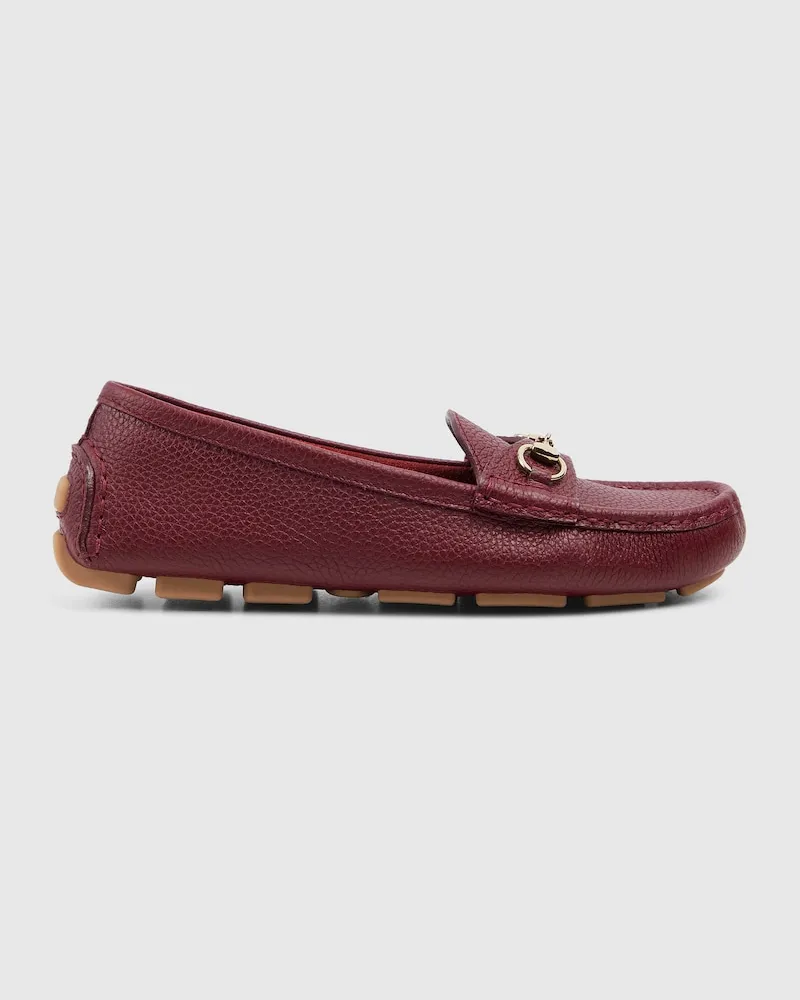 Gucci Damen-Driver-Mokassin, Größe Bordeauxrot