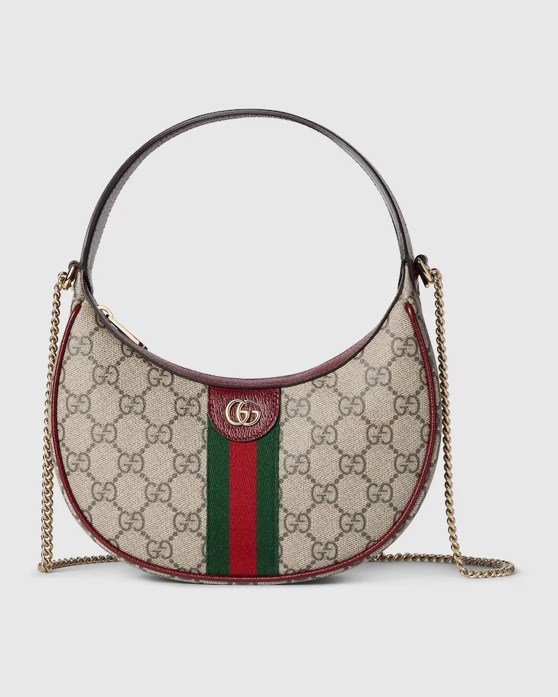 Gucci Kleine Ophidia Schultertasche Beige