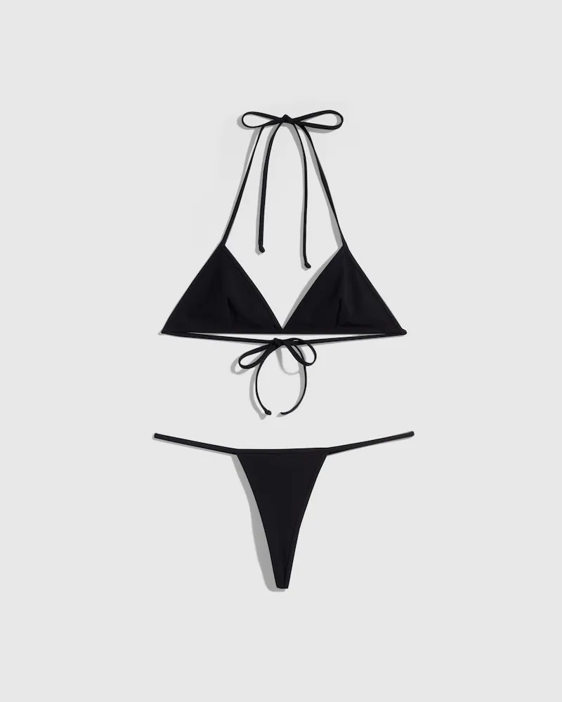 Gucci Stretch Jersey Bikini With Interlocking G, Größe Schwarz