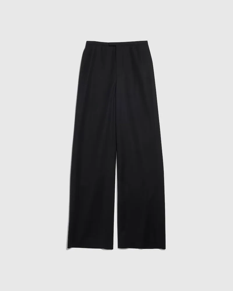 Gucci Pantalon En Laine Légère, Taille Noir