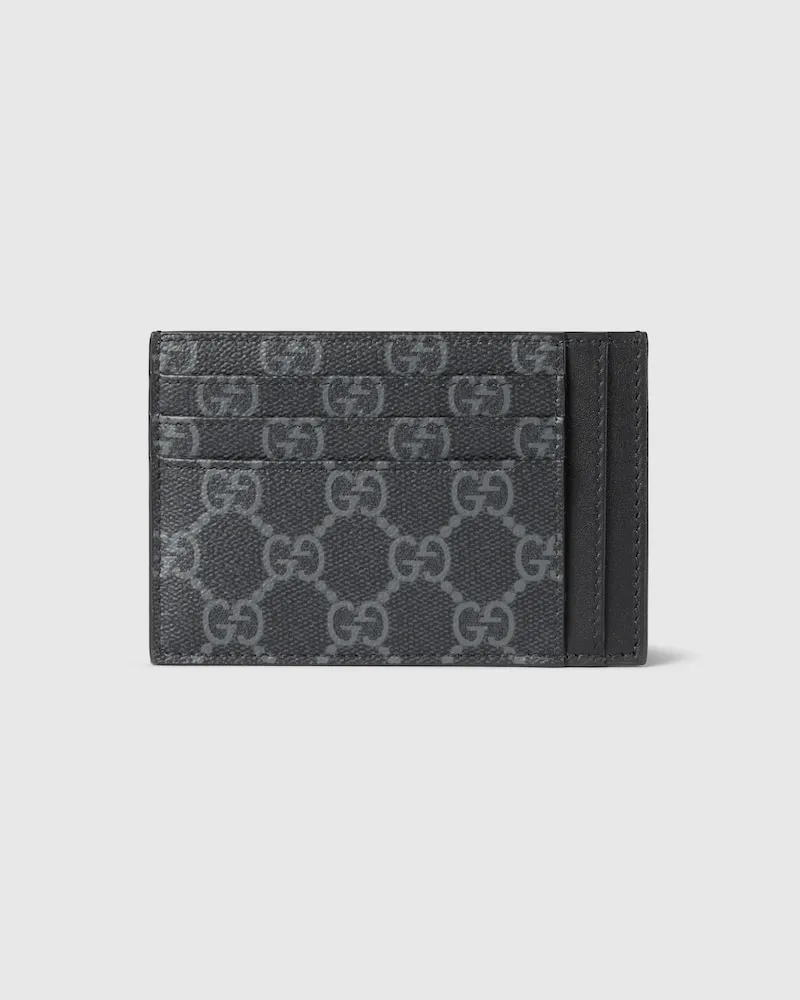 Gucci GG Emblem Kartenetui Schwarz