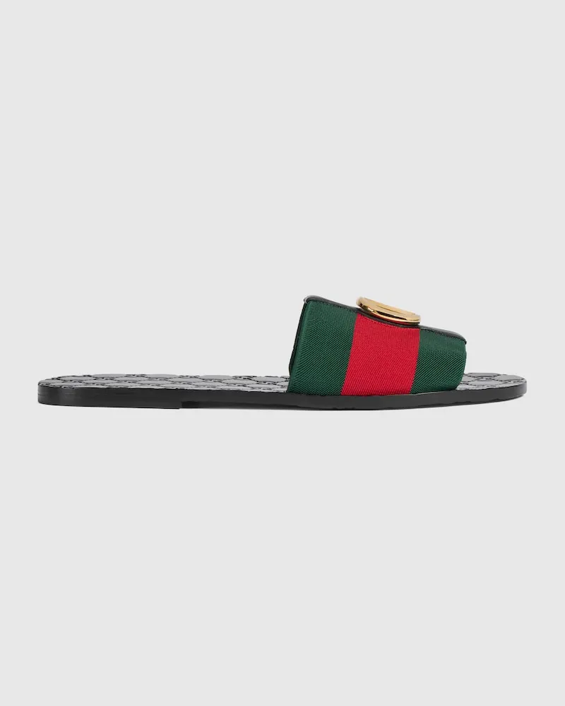 Gucci Riviera Herren-Pantolette, Größe Schwarz
